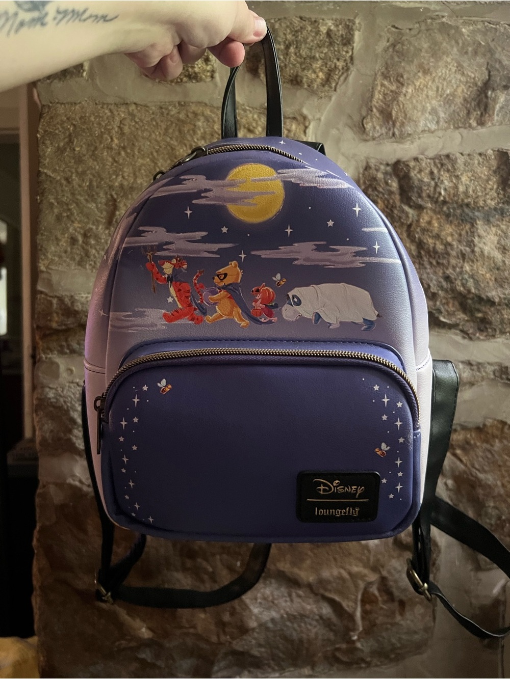 Disney x Loungefly Winnie the Pooh Night Sky Mini Backpack - Purple